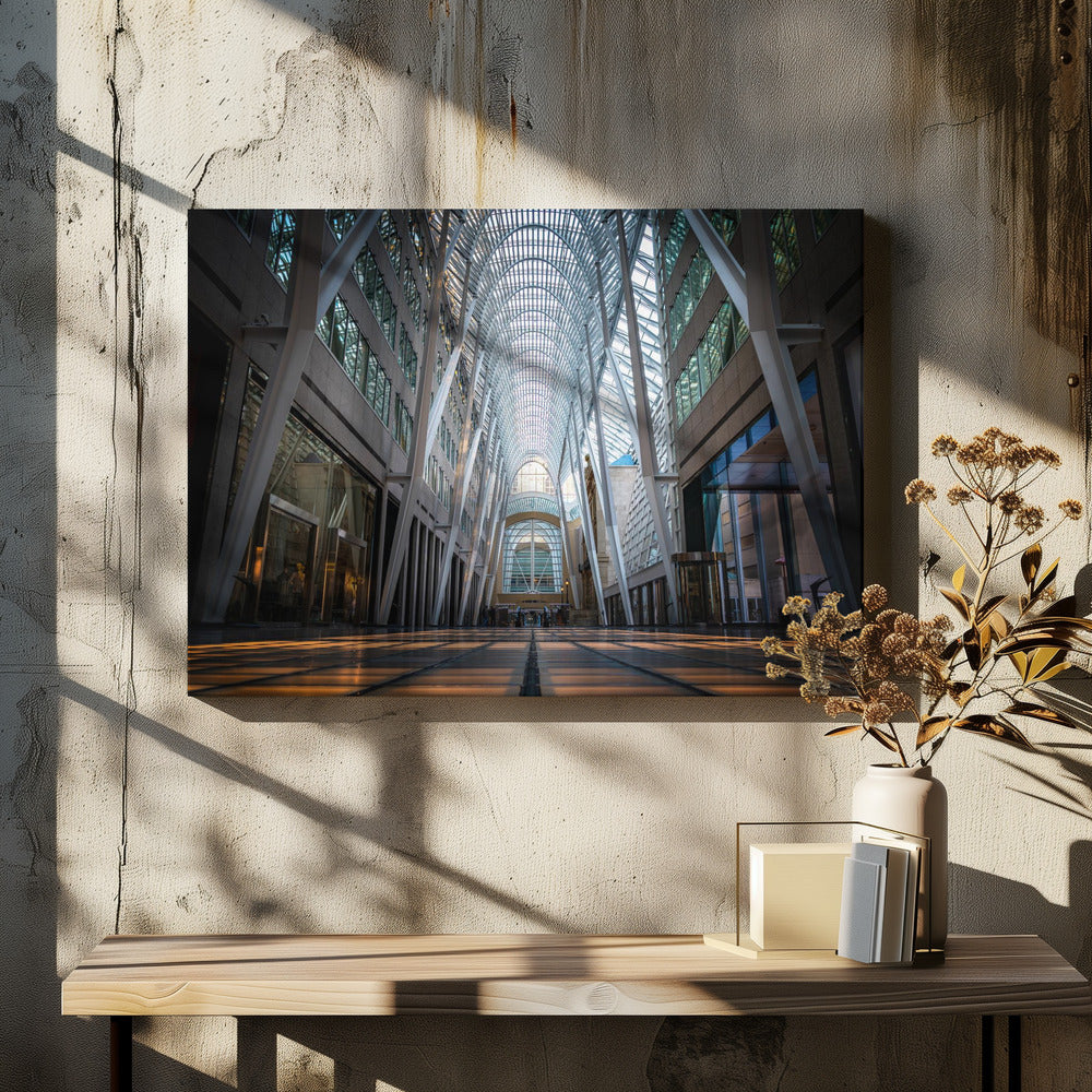 Wall art Brookfield Place, a poetic hymn of light & symmetry-Canvas Print-DECOROLALA