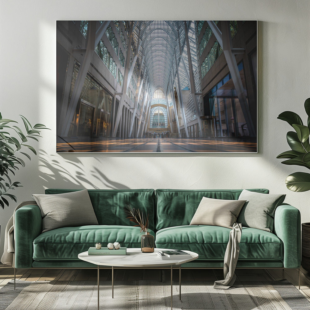 Wall art Brookfield Place, a poetic hymn of light & symmetry-Canvas Print-DECOROLALA
