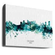 Wall art Calgary Canada Skyline-Canvas Print-DECOROLALA