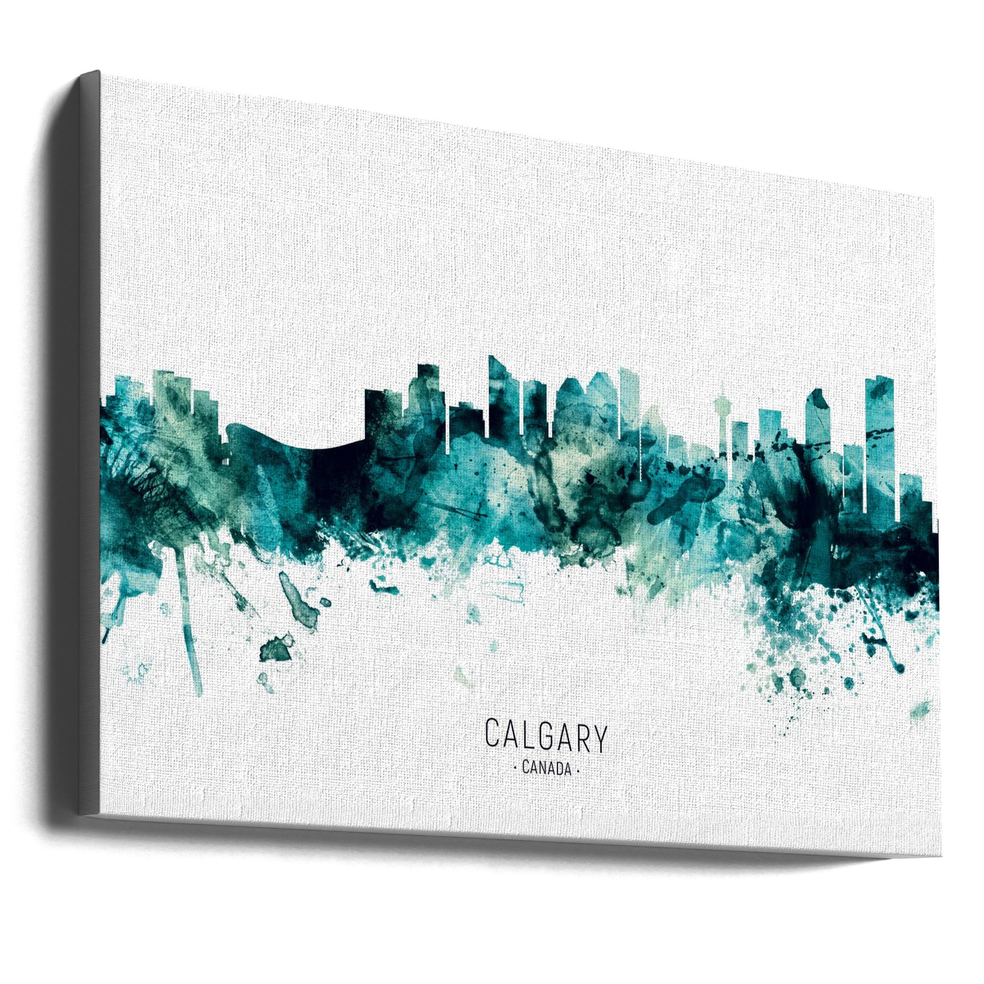 Wall art Calgary Canada Skyline-Canvas Print-DECOROLALA