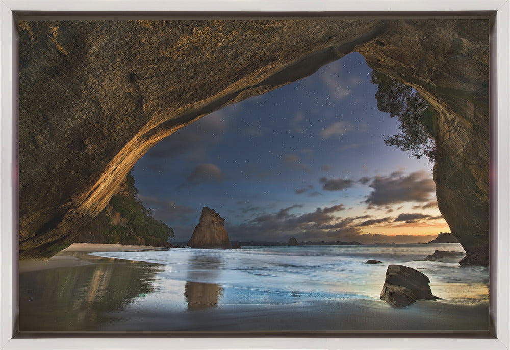 Wall art Cathedral Cove-Canvas Print-DECOROLALA