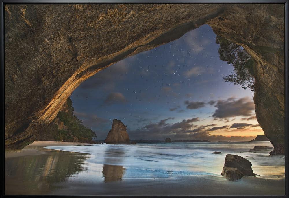 Wall art Cathedral Cove-Canvas Print-DECOROLALA