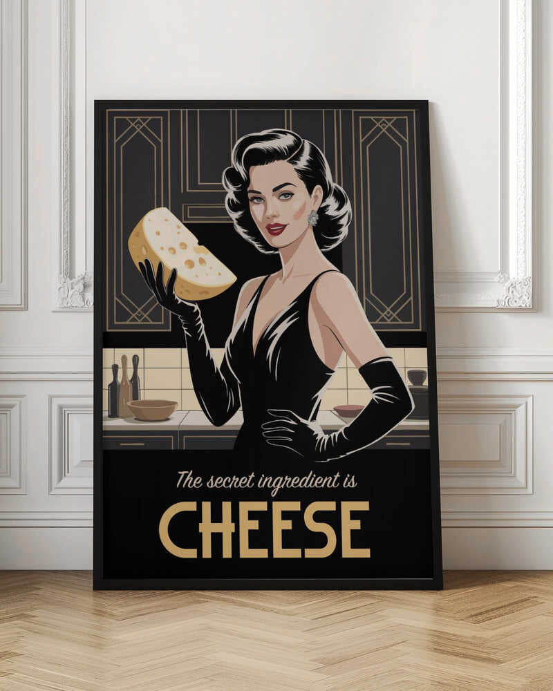 Wall art Cheesy Elegance-canvas prints-DECOROLALA