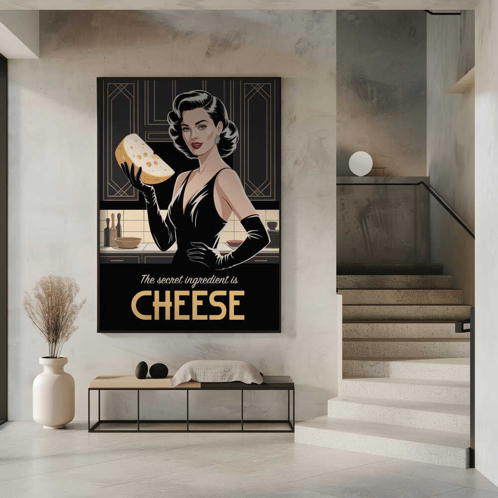 Wall art Cheesy Elegance-canvas prints-DECOROLALA
