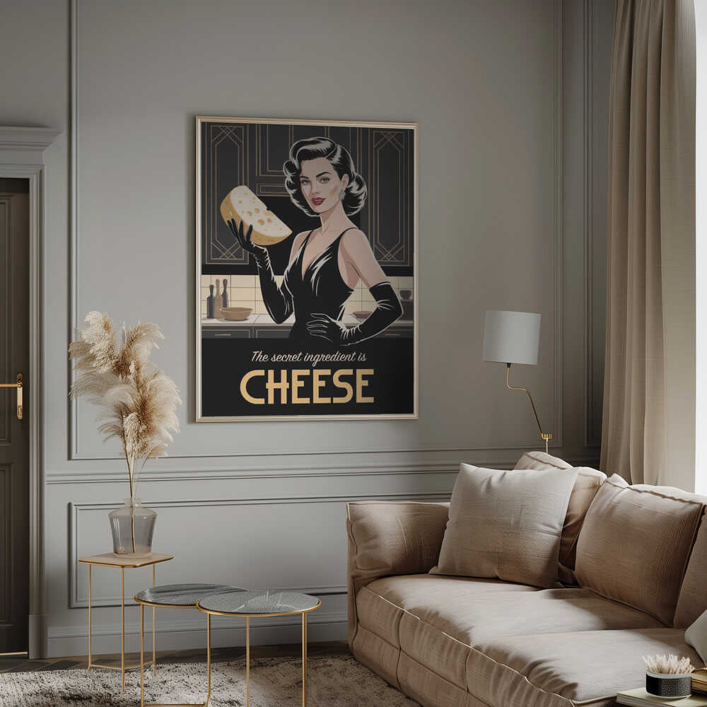 Wall art Cheesy Elegance-canvas prints-DECOROLALA
