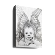 Wall art Cherubic Baby Angel-Canvas Print-DECOROLALA
