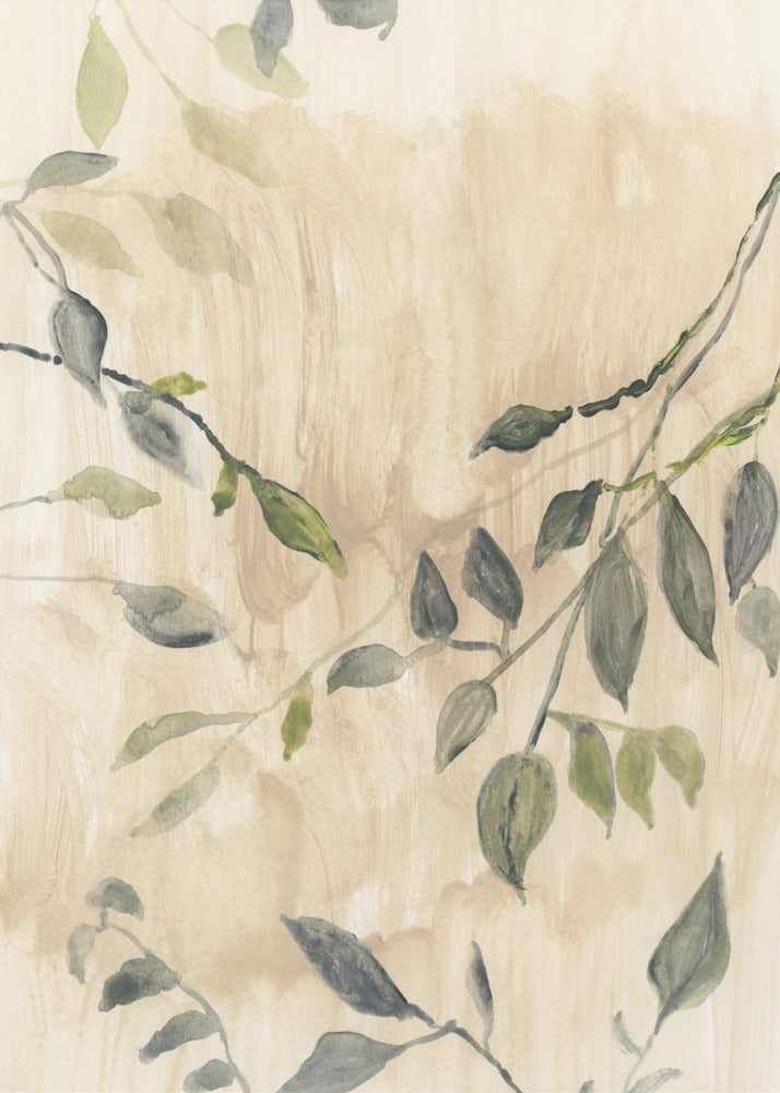 Wall art Colour Washed Leaves No1-Canvas Print-DECOROLALA