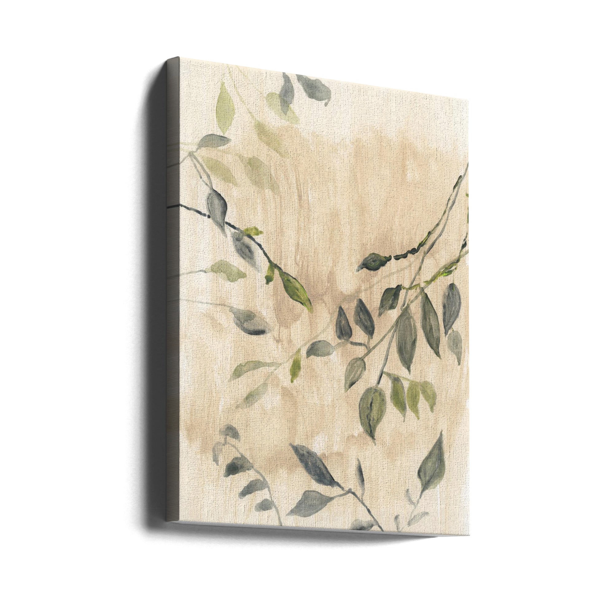 Wall art Colour Washed Leaves No1-Canvas Print-DECOROLALA