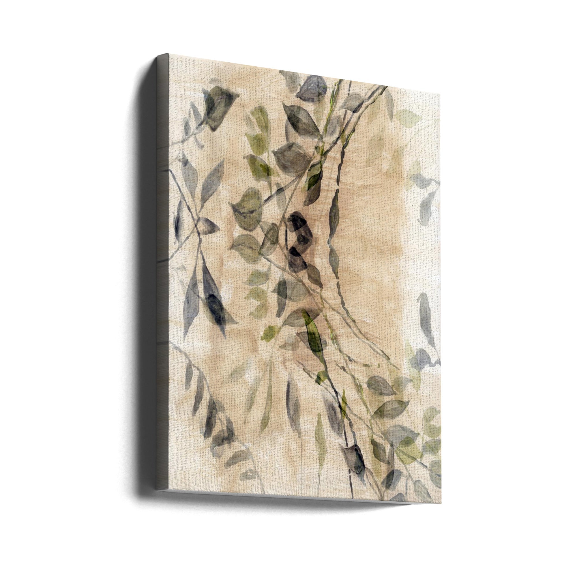 Wall art Colour Washed Leaves No3-Canvas Print-DECOROLALA