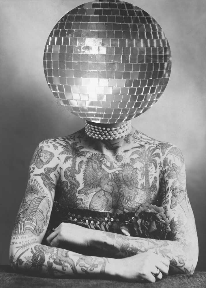Wall art DISCO VINTAGE PORTRAIT-canvas prints-DECOROLALA