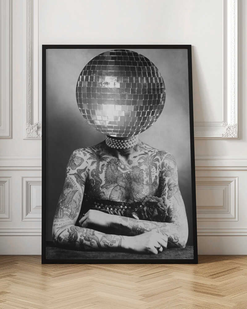 Wall art DISCO VINTAGE PORTRAIT-canvas prints-DECOROLALA