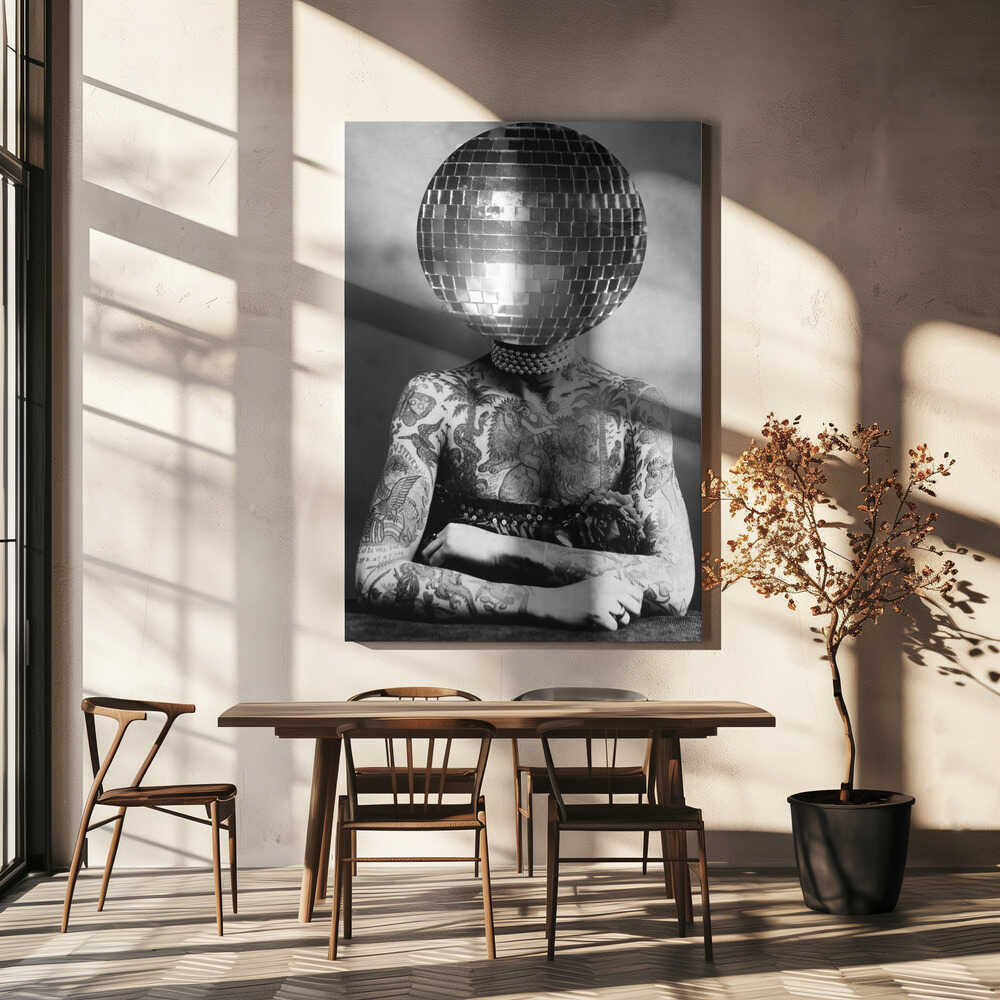 Wall art DISCO VINTAGE PORTRAIT-canvas prints-DECOROLALA