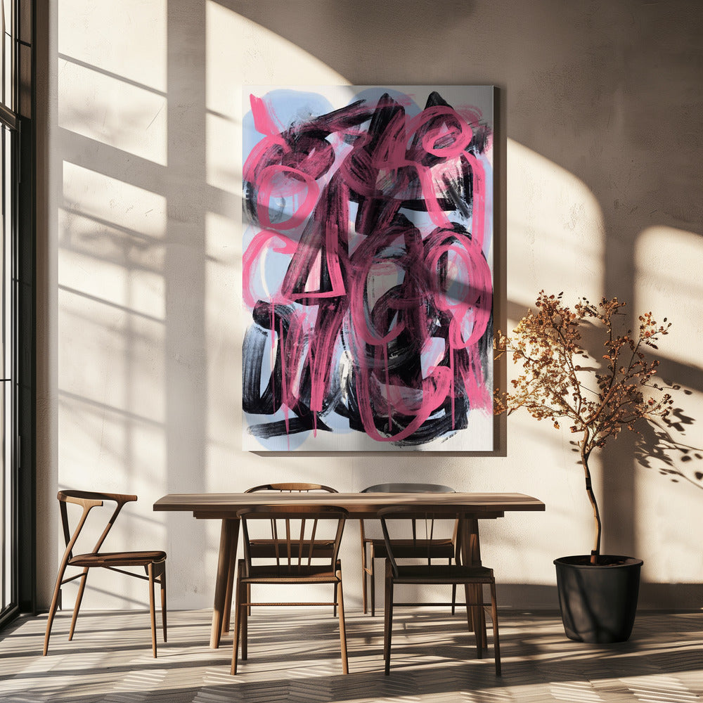 Wall art Dry brush abstract-canvas-DECOROLALA