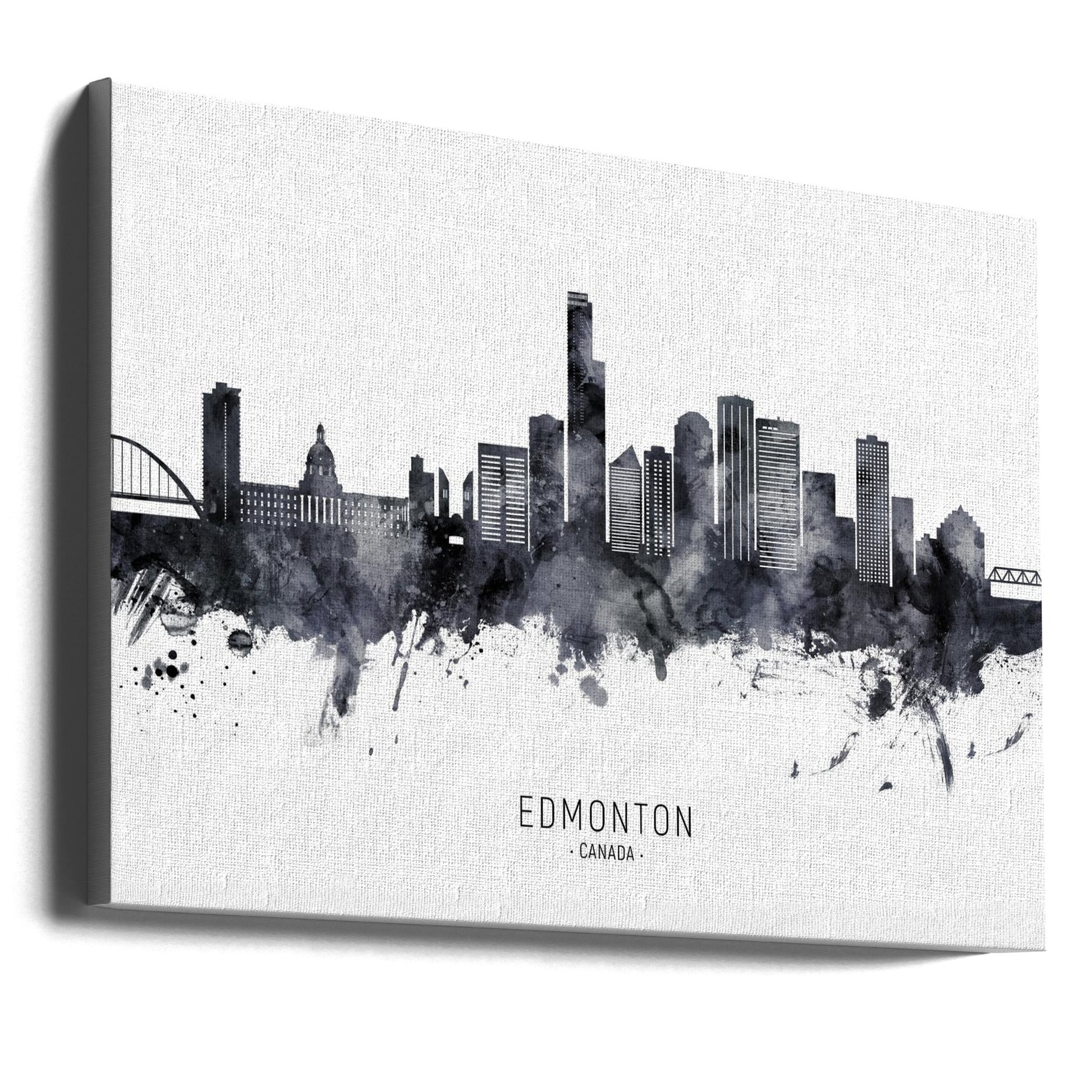 Wall art Edmonton Canada Skyline-Canvas Print-DECOROLALA