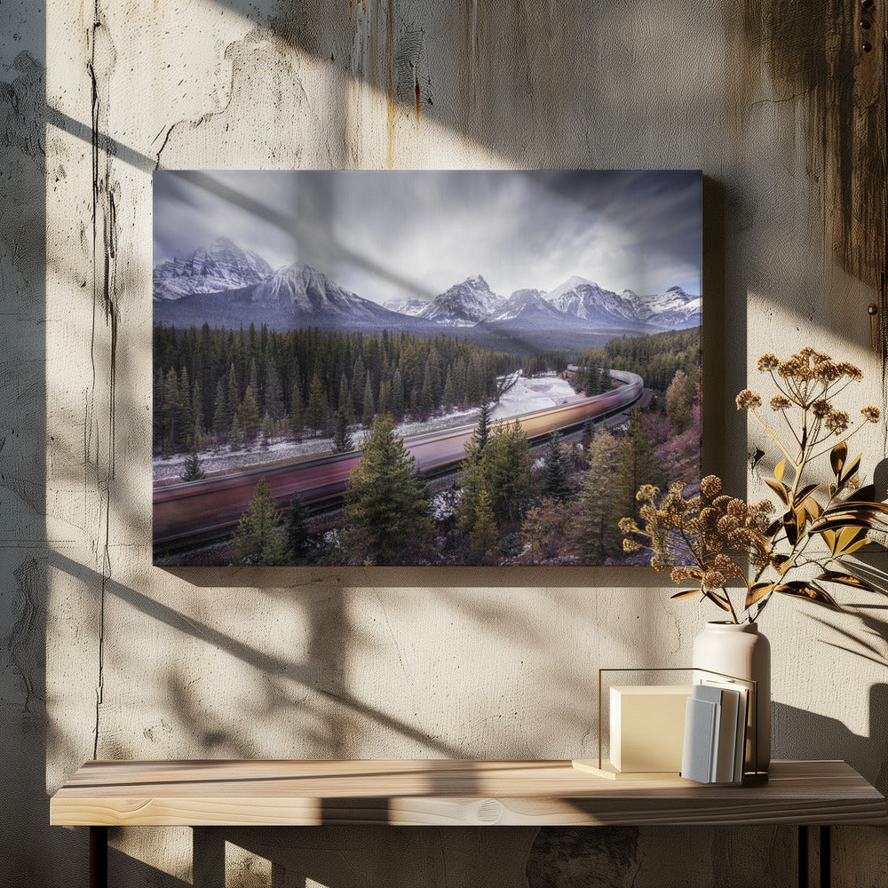 Wall art Fast train-Canvas Print-DECOROLALA