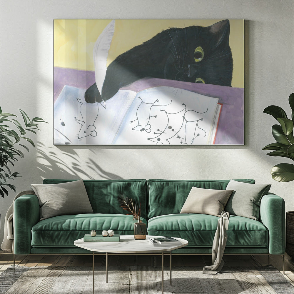 Wall art Feline Imagination-Canvas Print-DECOROLALA