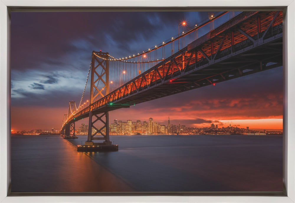 Wall art Fire over San Francisco-Canvas Print-DECOROLALA