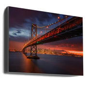 Wall art Fire over San Francisco-Canvas Print-DECOROLALA