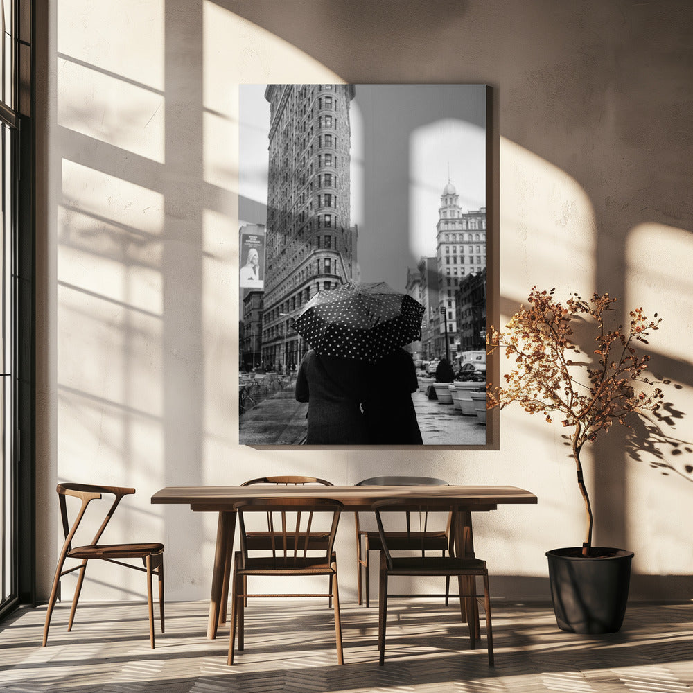 Wall art Flatiron Rainy Day Ii.-Canvas Print-DECOROLALA