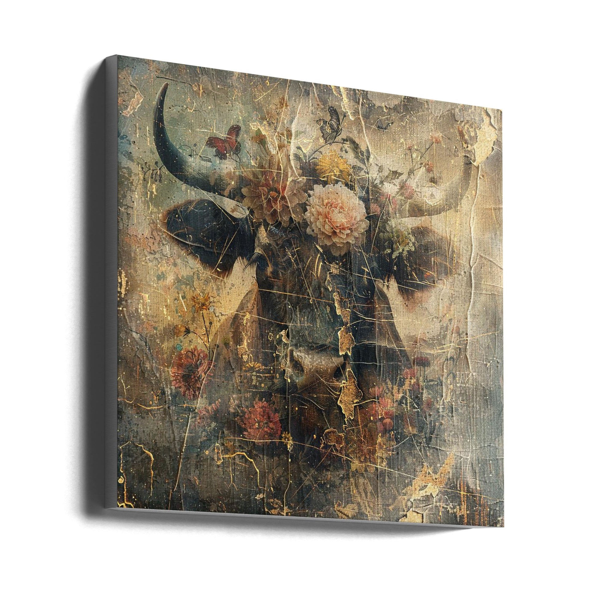 Wall art Floral Animals Vintage Art Illustration 10-canvas-DECOROLALA