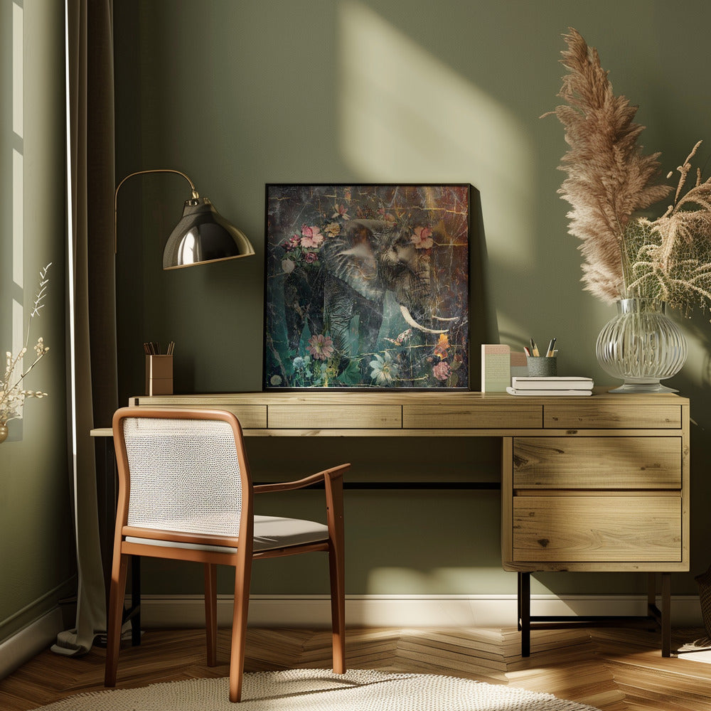 Wall art Floral Animals Vintage Art Illustration 11-canvas-DECOROLALA