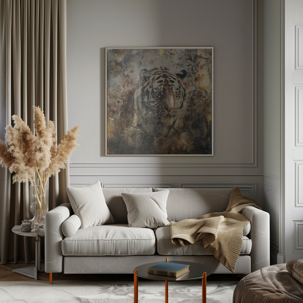 Wall art Floral Animals Vintage Art Illustration 27-canvas-DECOROLALA