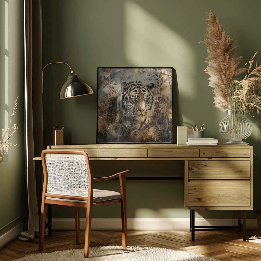 Wall art Floral Animals Vintage Art Illustration 27-canvas-DECOROLALA