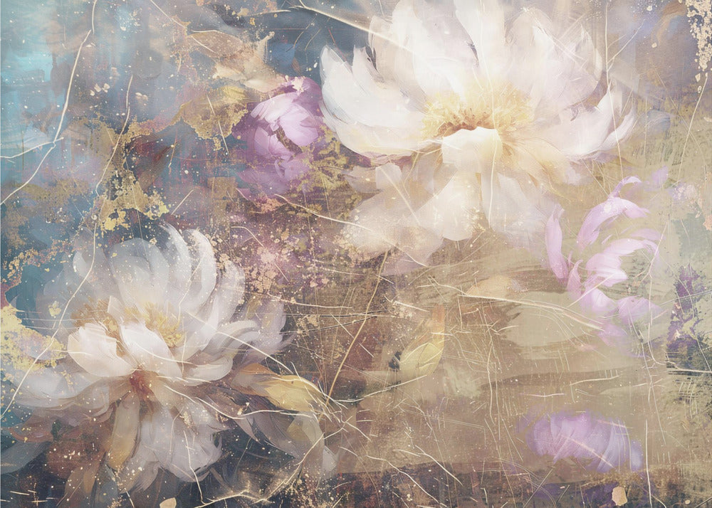 Wall art Flower Floral Art Illustration Wallart 002-canvas-DECOROLALA