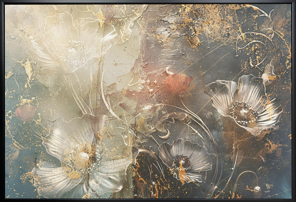 Wall art Flower Floral Art Illustration Wallart 042-canvas-DECOROLALA