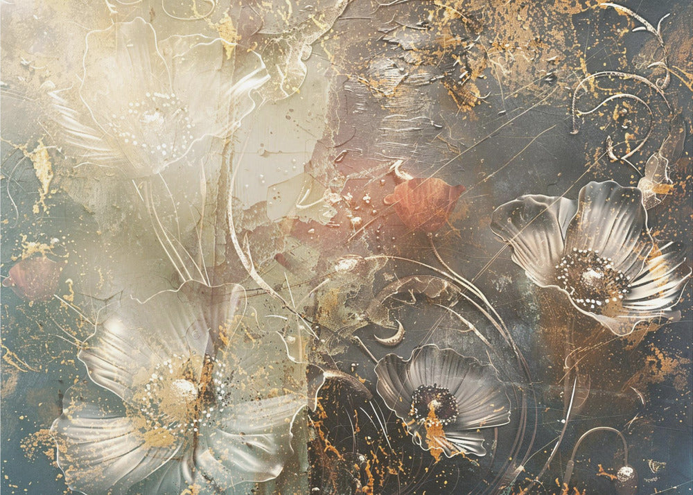 Wall art Flower Floral Art Illustration Wallart 042-canvas-DECOROLALA