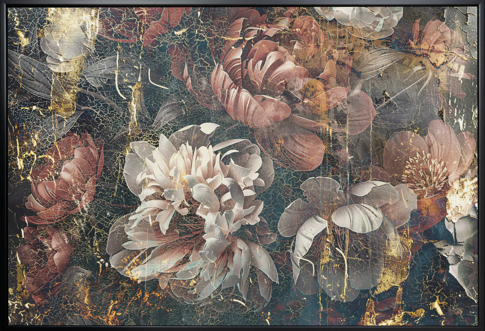 Wall art Flower Floral Art Illustration Wallart 068-canvas-DECOROLALA