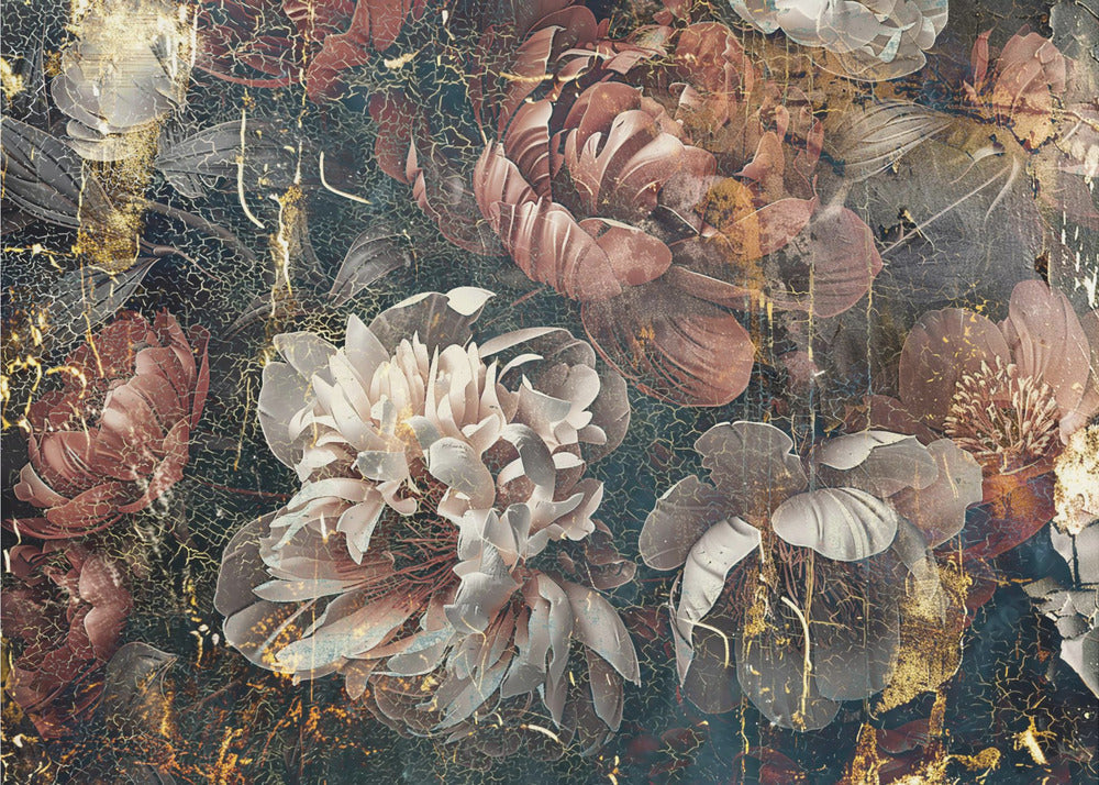 Wall art Flower Floral Art Illustration Wallart 068-canvas-DECOROLALA