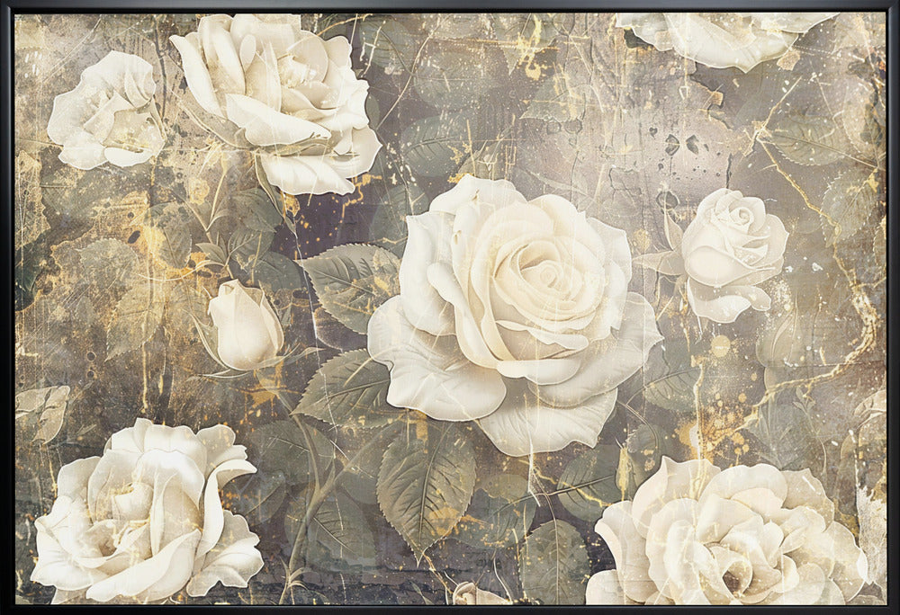 Wall art Flower Floral Art Illustration Wallart 069-canvas-DECOROLALA