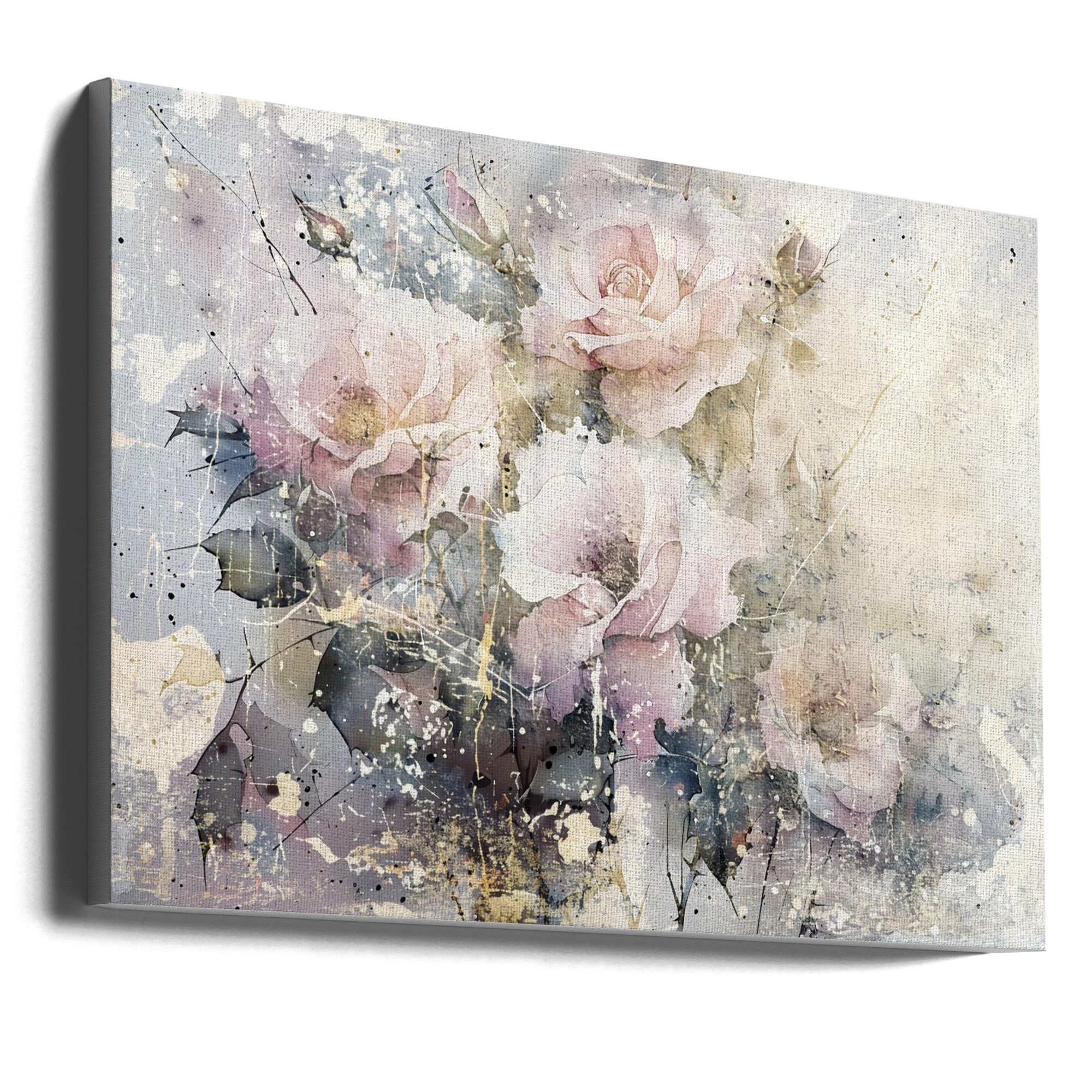 Wall art Flower Floral Art Illustration Wallart 076-canvas-DECOROLALA