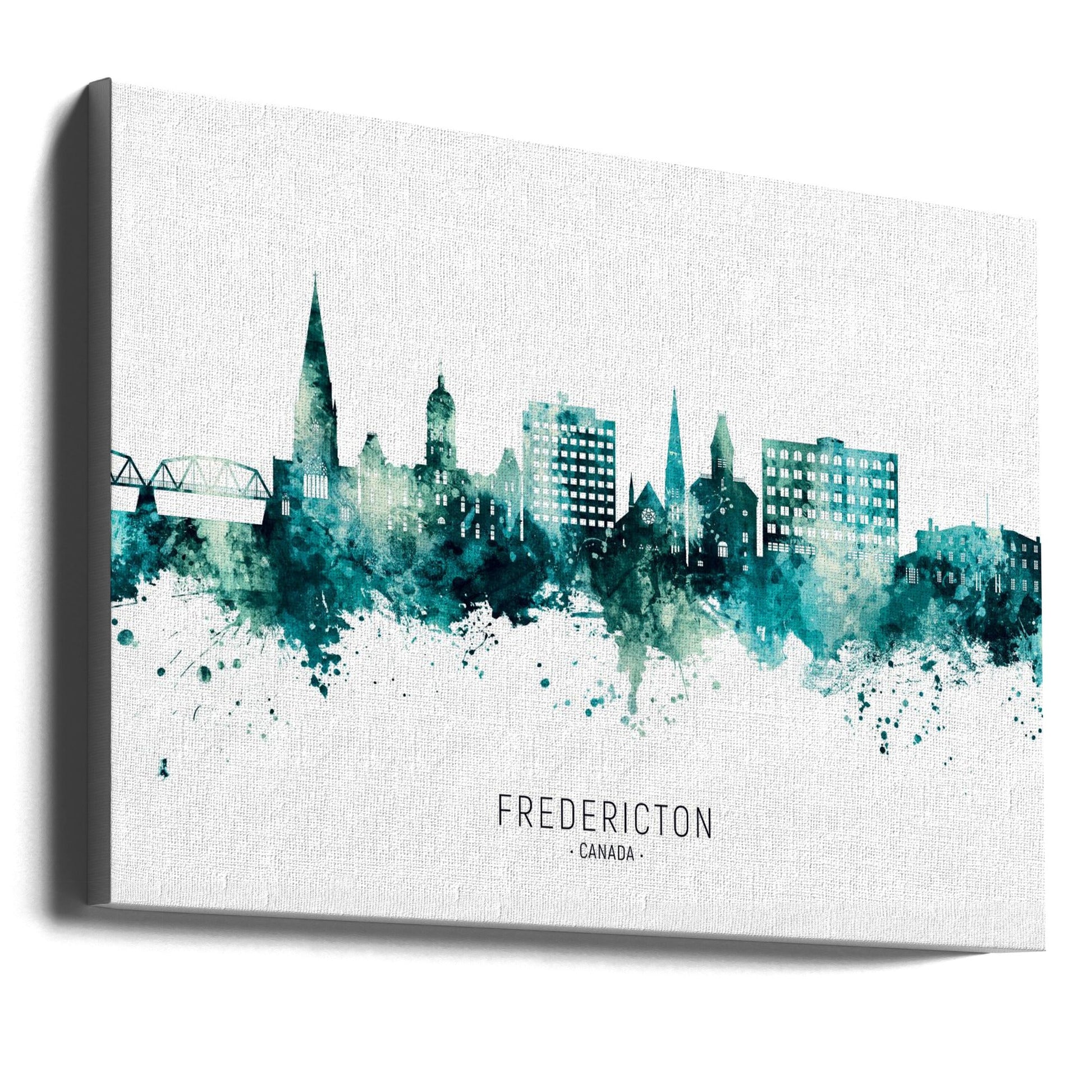 Wall art Fredericton Canada Skyline-Canvas Print-DECOROLALA