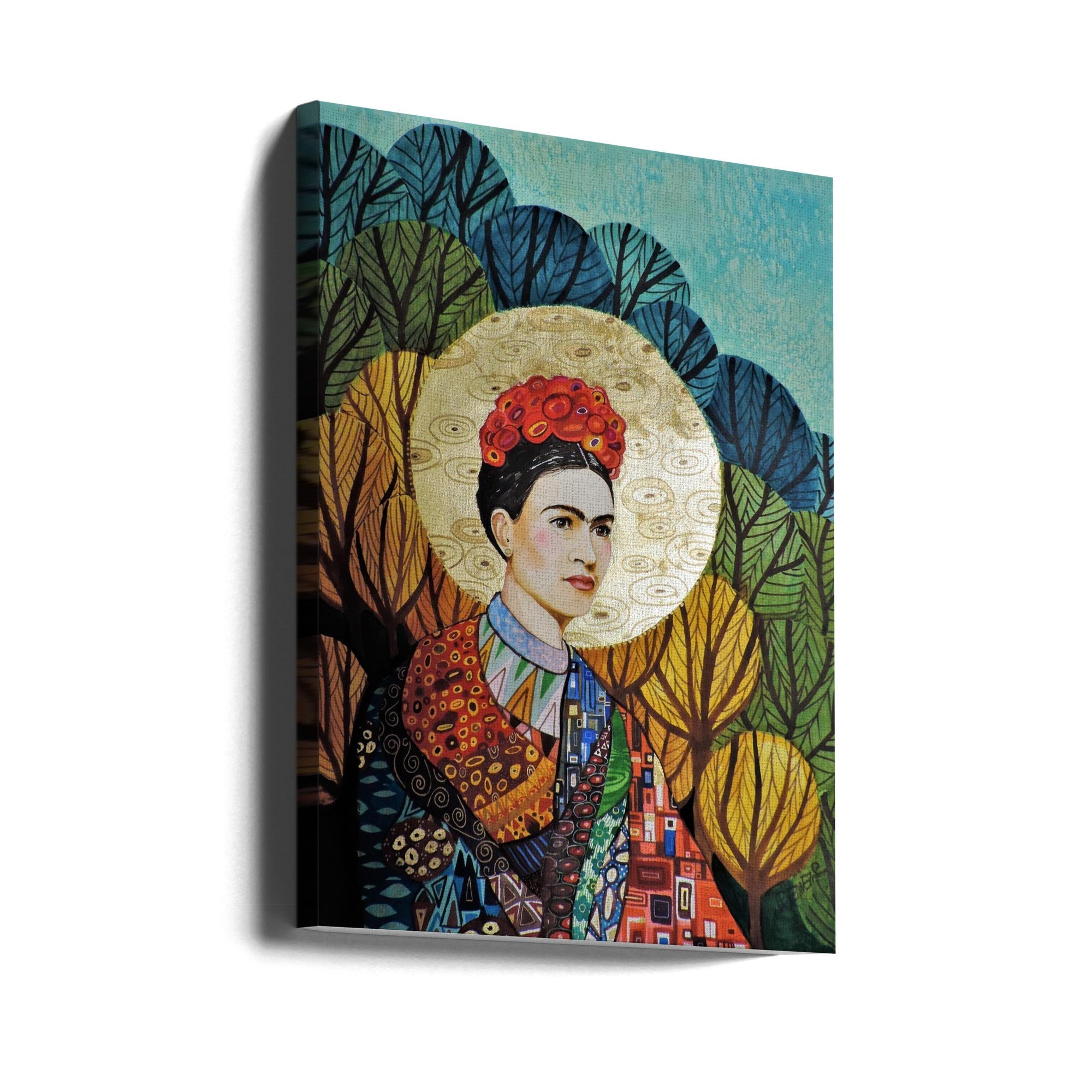 Wall art Frida Loves Klimt-canvas-DECOROLALA