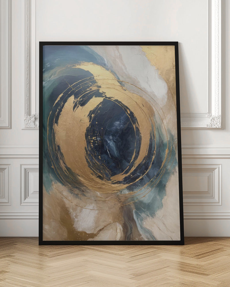 Wall art Golden Vortex-canvas-DECOROLALA
