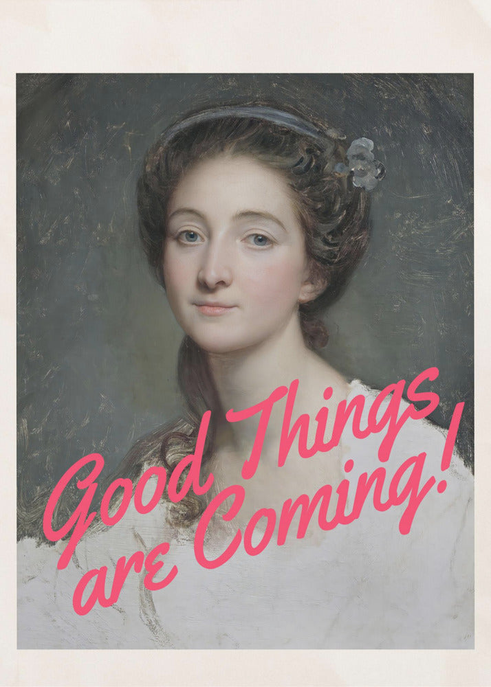 Wall art Good Things Are Coming!-Canvas Print-DECOROLALA