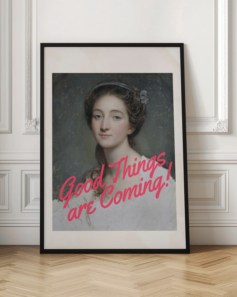 Wall art Good Things Are Coming!-Canvas Print-DECOROLALA