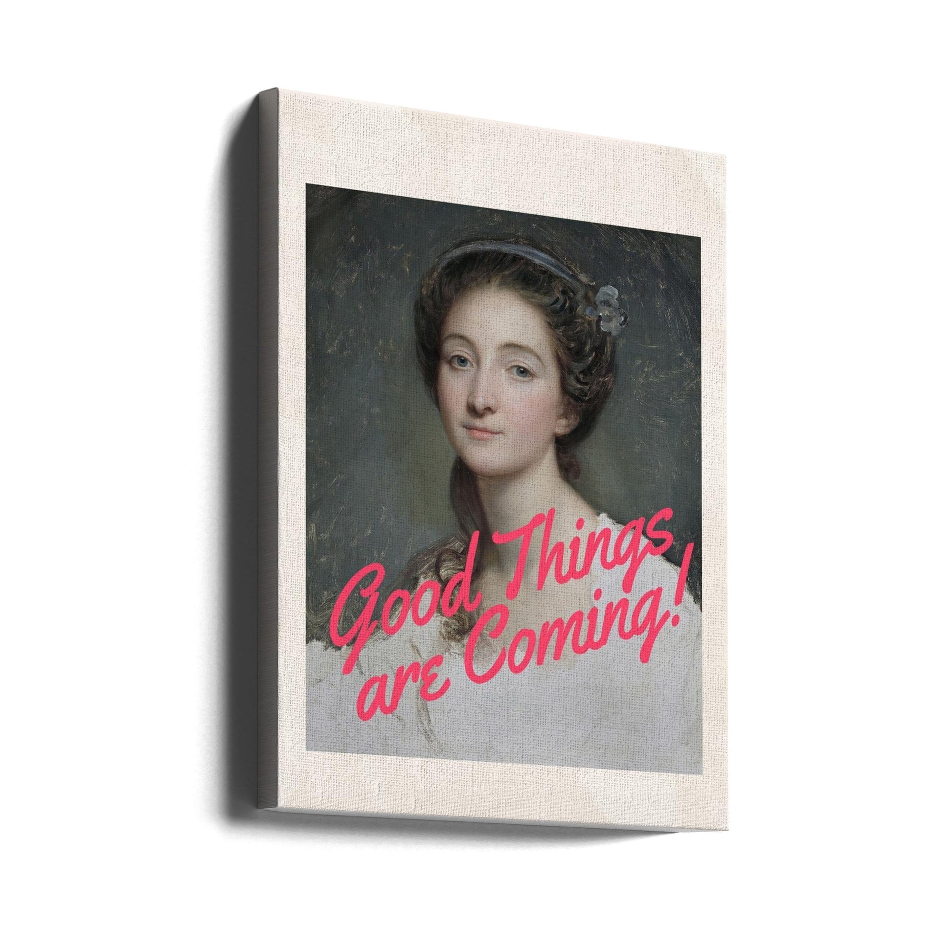 Wall art Good Things Are Coming!-Canvas Print-DECOROLALA