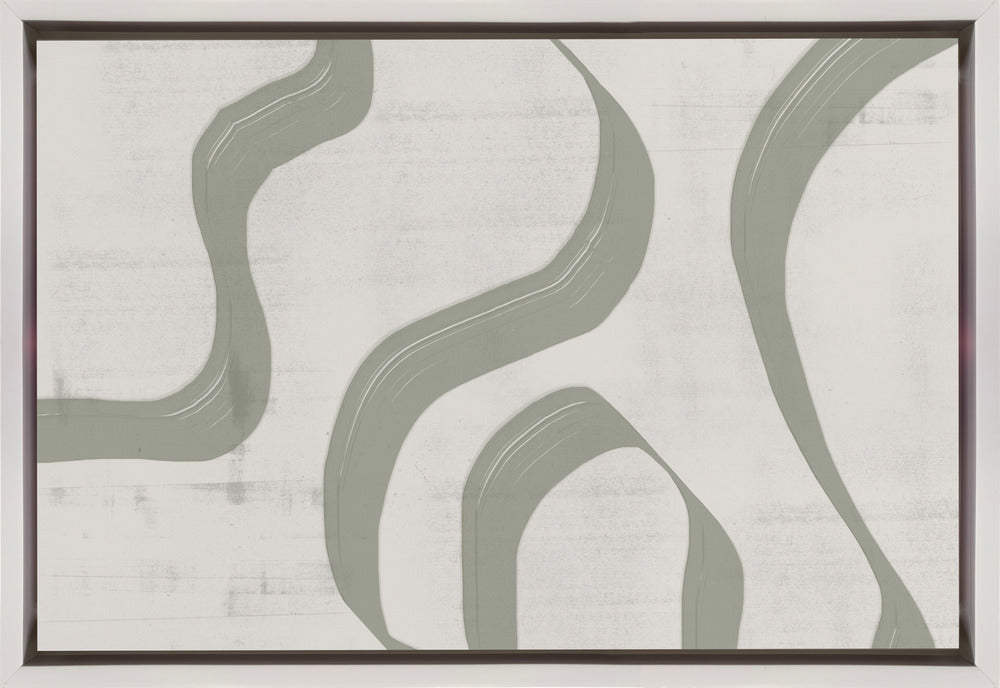 Wall art Green Waves No.2-canvas-DECOROLALA