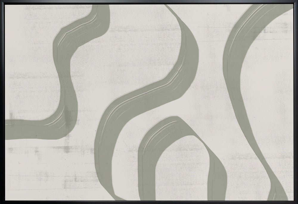 Wall art Green Waves No.2-canvas-DECOROLALA