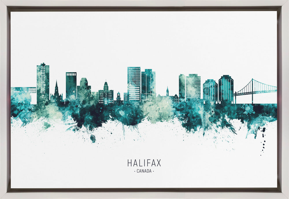 Wall art Halifax Canada Skyline-Canvas Print-DECOROLALA