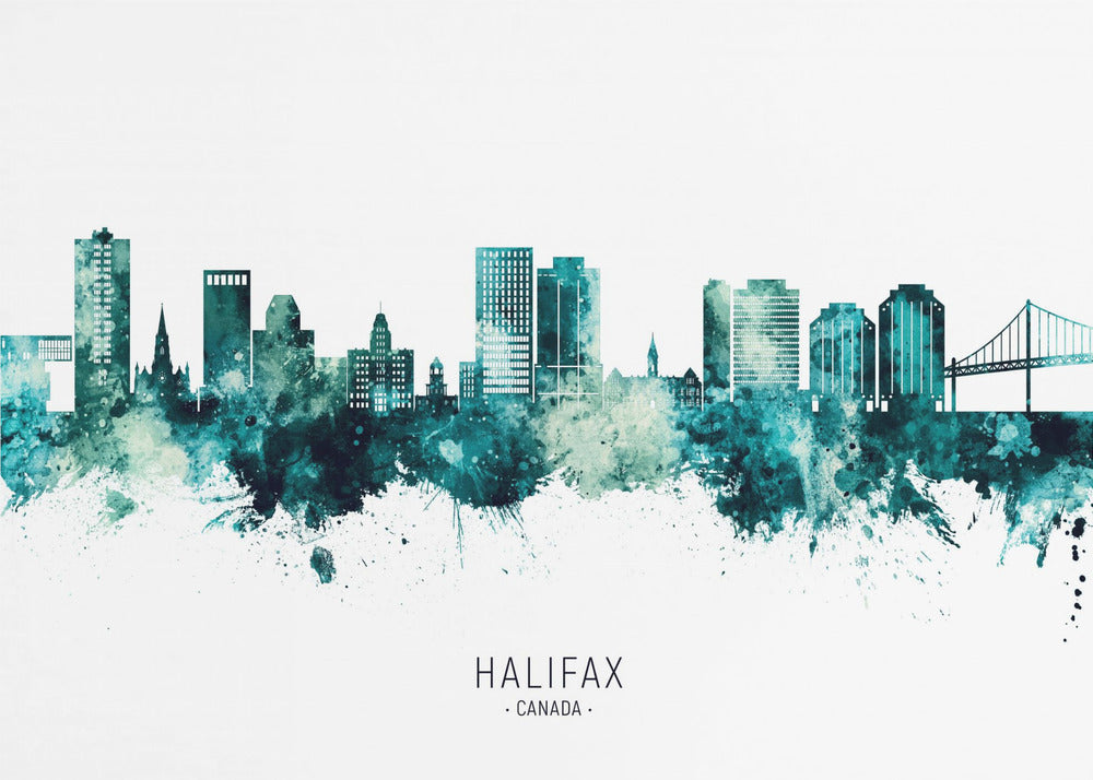 Wall art Halifax Canada Skyline-Canvas Print-DECOROLALA