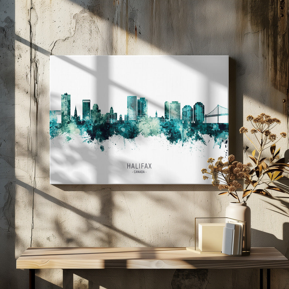 Wall art Halifax Canada Skyline-Canvas Print-DECOROLALA