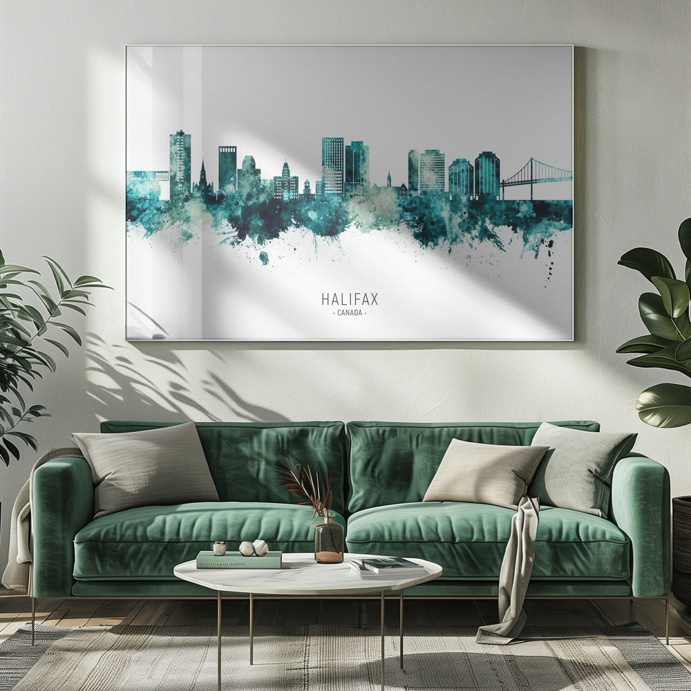 Wall art Halifax Canada Skyline-Canvas Print-DECOROLALA