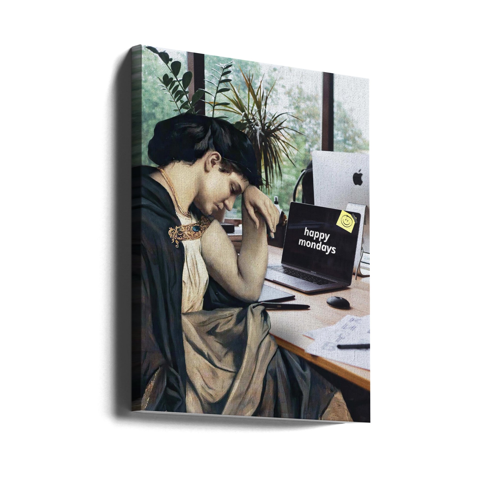 Wall art Happy Mondays-Canvas Print-DECOROLALA