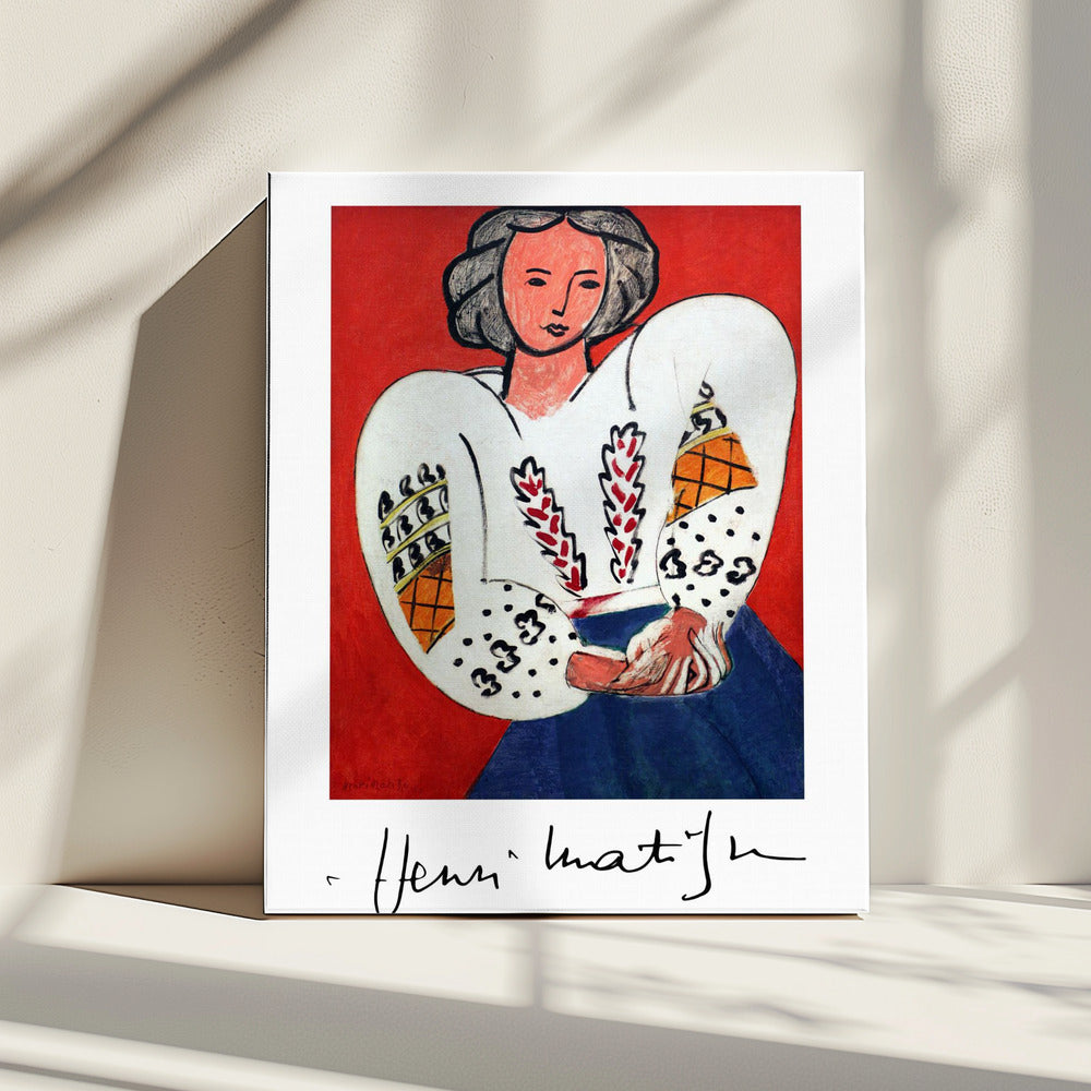 Wall art Henri Matisse, La Camicetta Romena, 1940-canvas prints-DECOROLALA