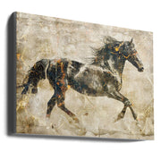 Wall art Horse Vintage Art Illustration 03-canvas-DECOROLALA