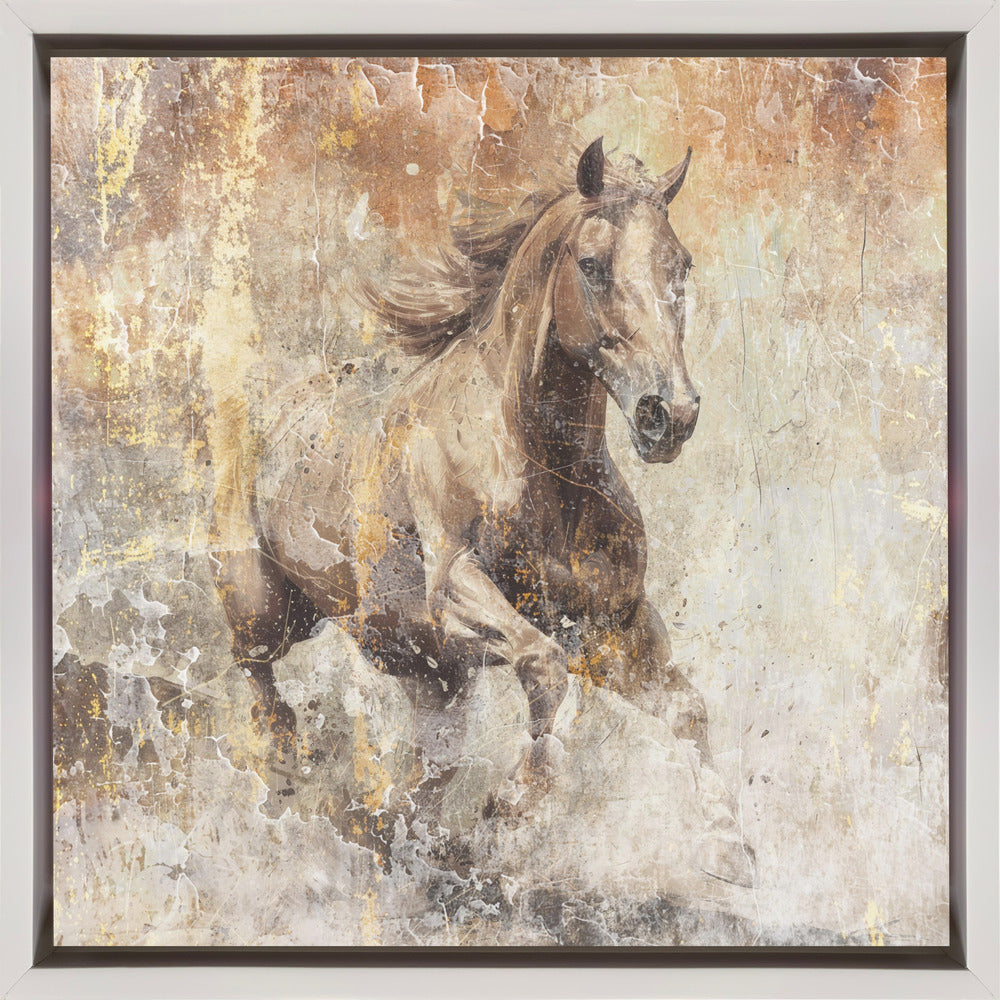 Wall art Horse Vintage Art Illustration 08-canvas-DECOROLALA
